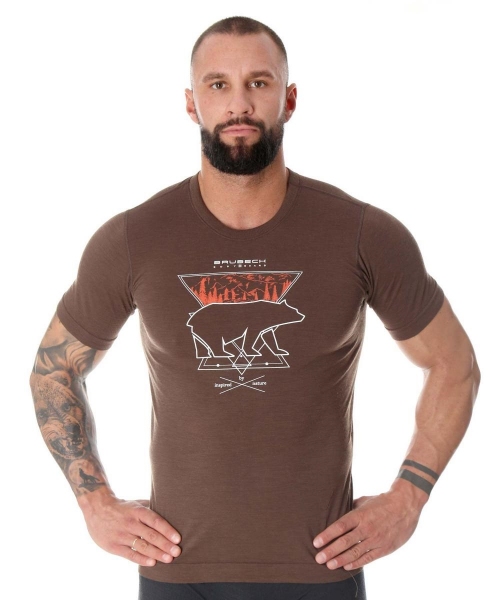 MĘSKI T-SHIRT Z WEŁNY MERINO OUTDOOR WOOL PRO